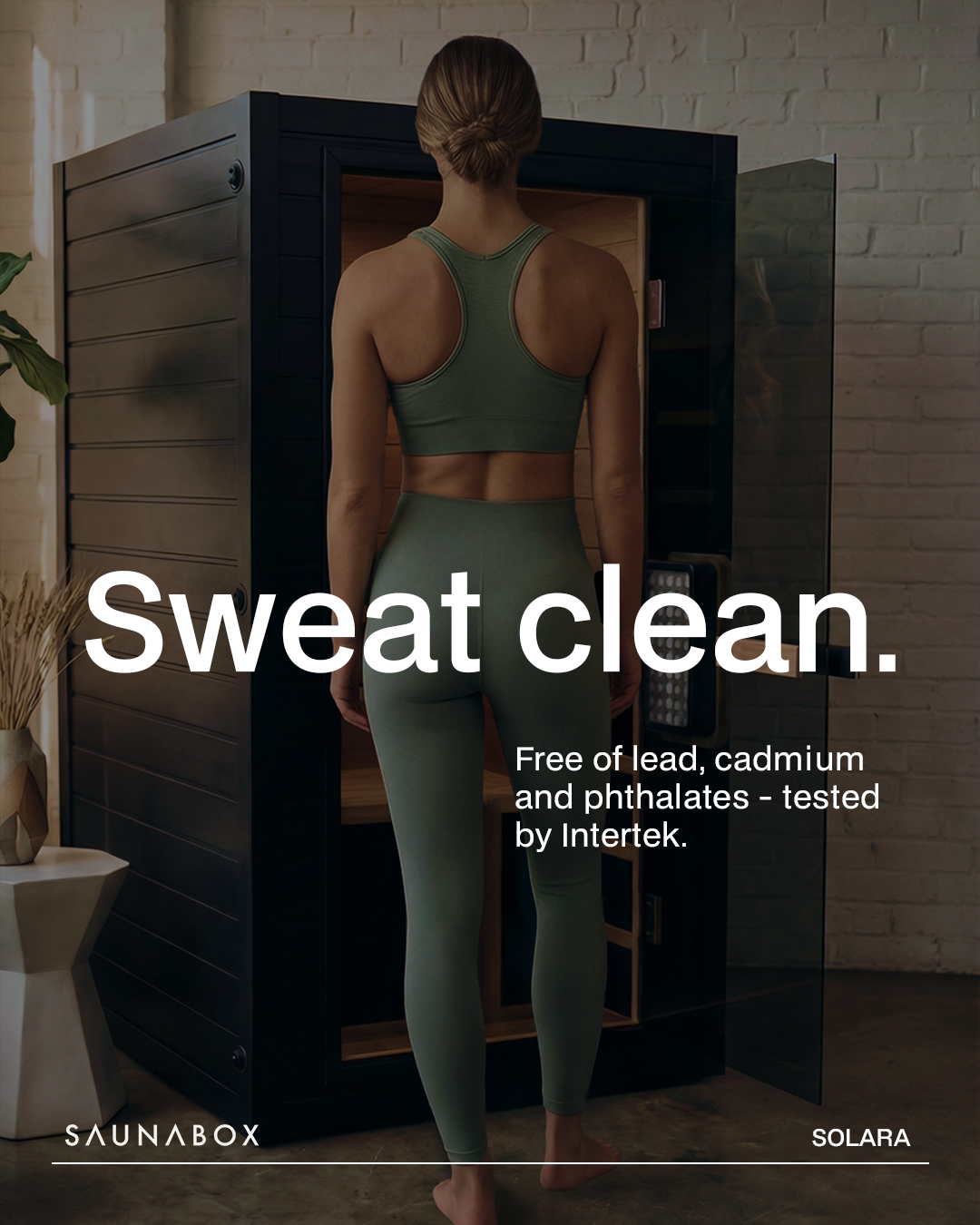 SaunaBox® Solara: 1-Person Full Spectrum Infrared Sauna