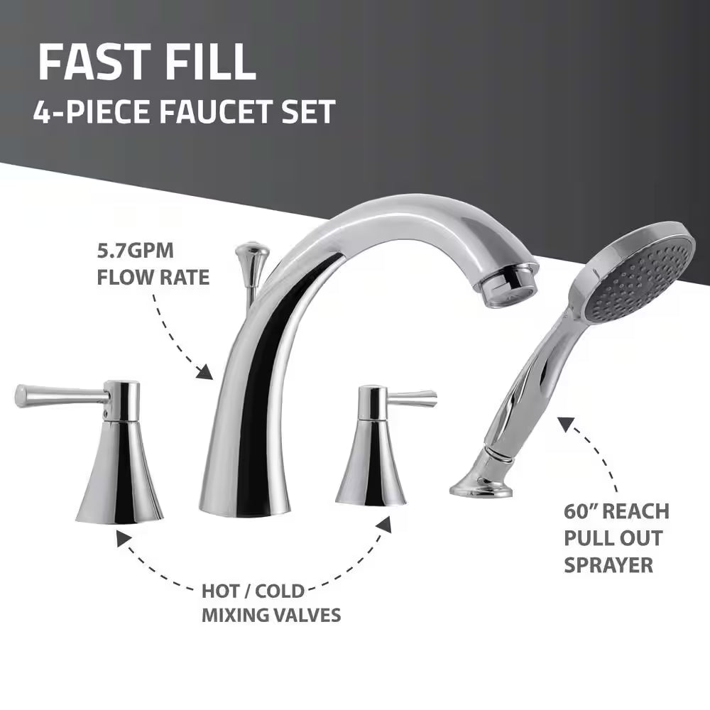 Universal Collection 30 In. L X 60 In. W Right Side Drain Combination Jetted Bathtub in White with Powered Fast Drain