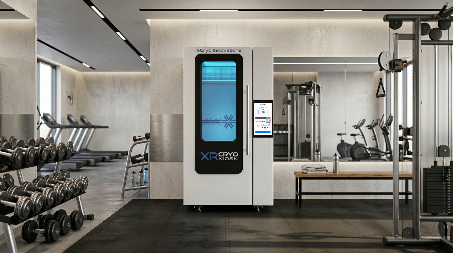 XR Cryo Kiosk Electric side view