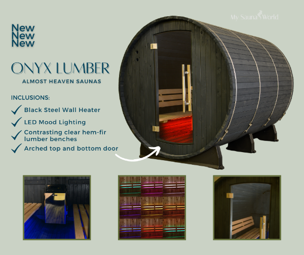 Almost Heaven Audra 2-4 Person Canopy Barrel Sauna