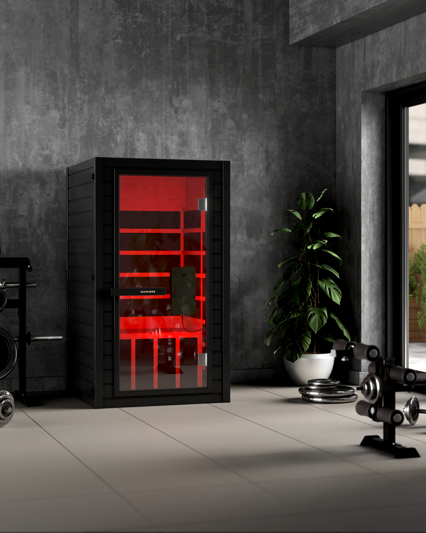 SaunaBox® Solara: 1-Person Full Spectrum Infrared Sauna