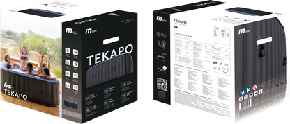 MSPA | TEKAPO | Comfort Series | Inflatable Hot Tub & Spa | Metallic Blue | Upto 6 Person