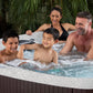 Leganza 6-Person, 230V, Hot Tub Spa W/90 Jets, Locking Tub Cover, Sea Salt/Espresso